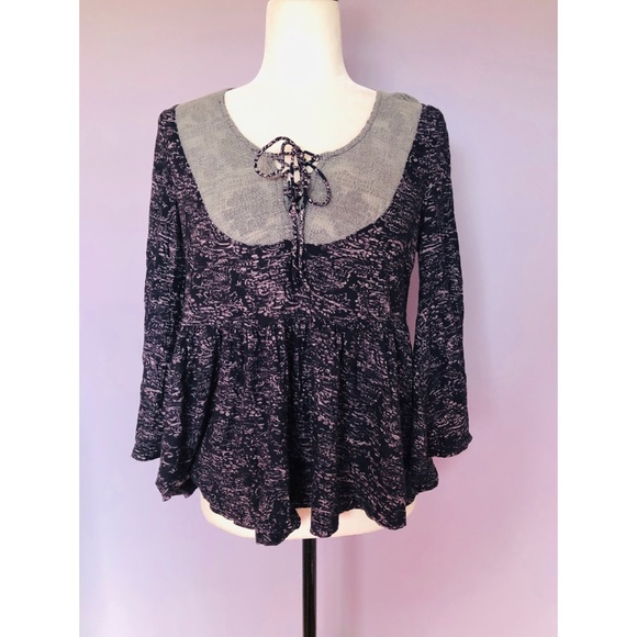 Anthropologie Akemi & Kin Marcella lace up top - Picture 5 of 6